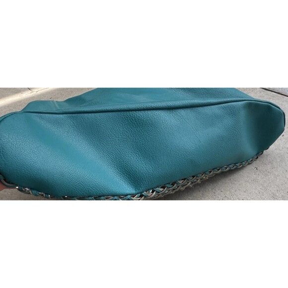 Vintage Style & Co. Sling Woven Blue Large Shoulder Bag Tote Women’s Purse - Picture 16 of 16